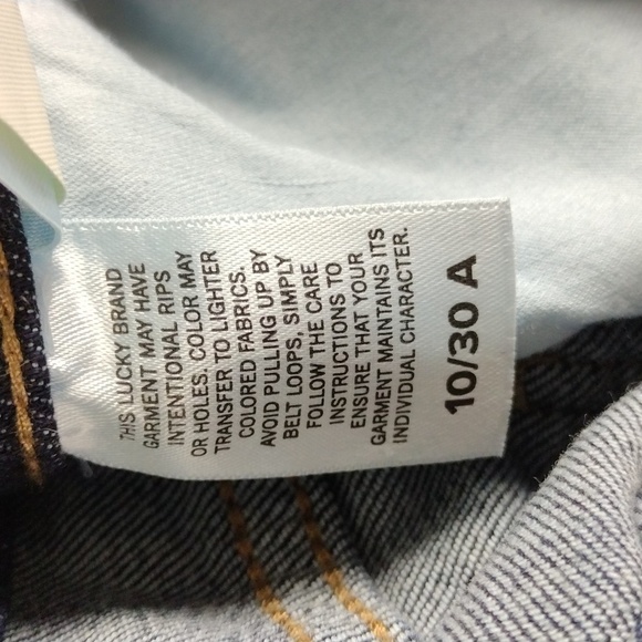 Lucky Brand Los Angeles Sweet Blue Dark Wash Mid Rise Straight Leg Ankle Jean - Picture 8 of 15